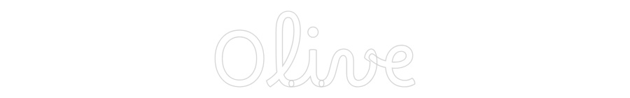 Custom Neon Text - Olive