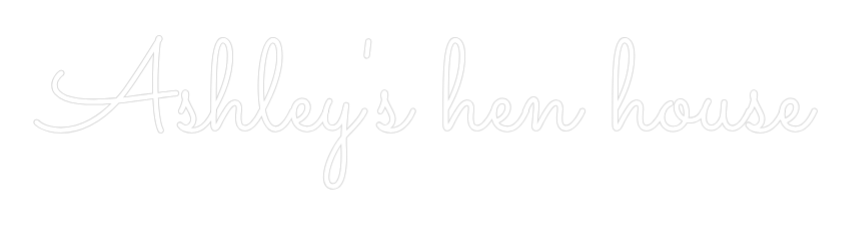 Custom Neon Text - Ashley's hen ...
