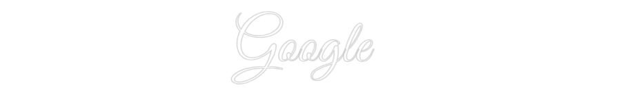 Custom Neon Text - Google
