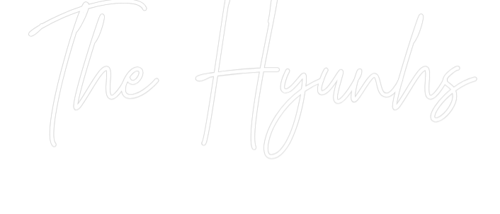 Custom Neon Text - The Hyunhs