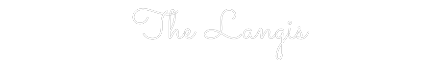 Custom Neon Text - The Langis