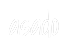 Custom Neon Text - asado