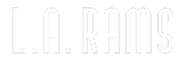 Custom Neon Text - L.A. RAMS