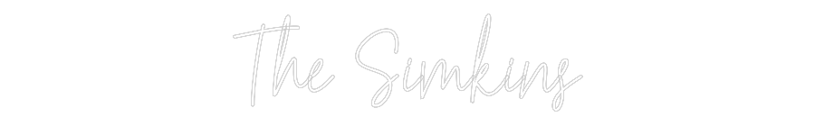 Custom Neon Text - The Simkins