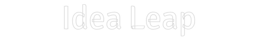 Custom Neon Text - Idea Leap