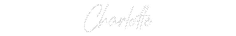 Custom Neon Text - Charlotte