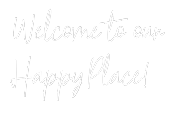 Custom Neon Text - Welcome to ou...