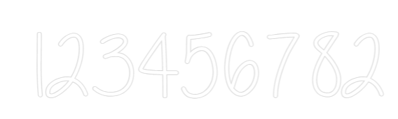 Custom Neon Text - 123456782