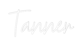 Custom Neon Text - Tanner
