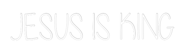 Custom Neon Text - JESUS IS KING