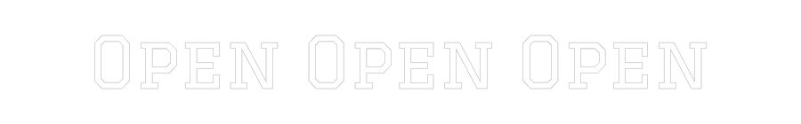 Custom Neon Text - Open Open Open