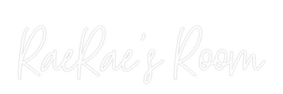 Custom Neon Text - RaeRae's Room