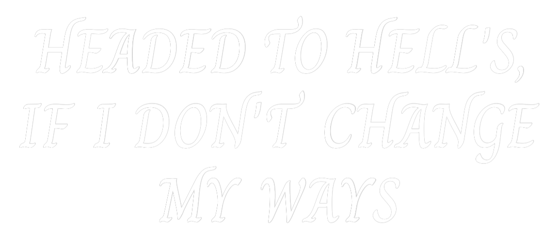 Custom Neon Text - HEADED TO HEL...