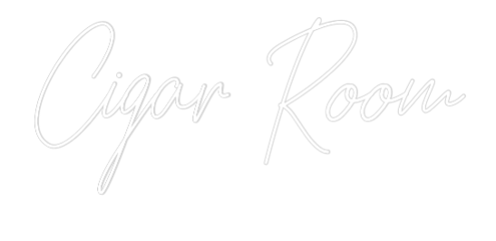 Custom Neon Text - Cigar Room