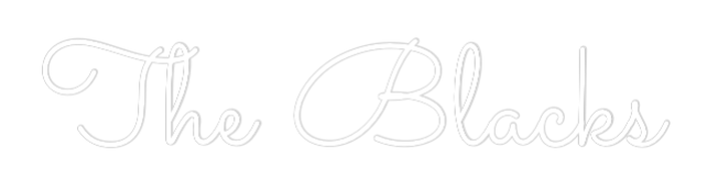 Custom Neon Text - The Blacks