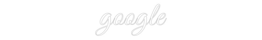 Custom Neon Text - google