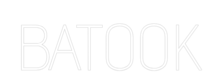 Custom Neon Text - BATOOK