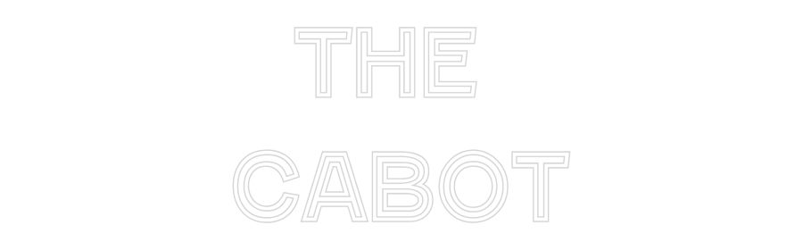 Custom Neon Text - The 
Cabot