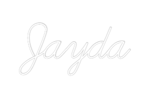 Custom Neon Text - Jayda
