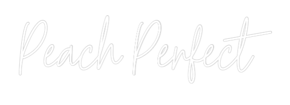 Custom Neon Text - Peach Perfect