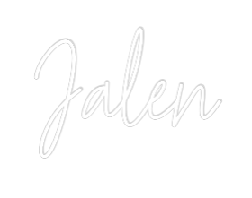 Custom Neon Text - Jalen