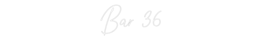 Custom Neon Text - Bar 36