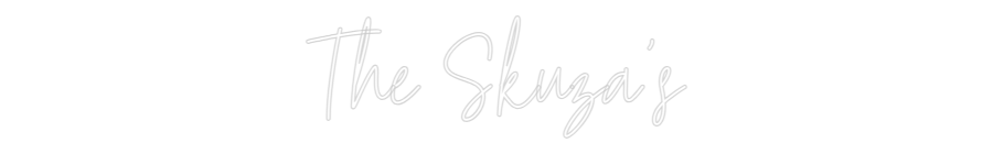 Custom Neon Text - The Skuza's
