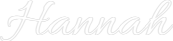 Custom Neon Text - Hannah