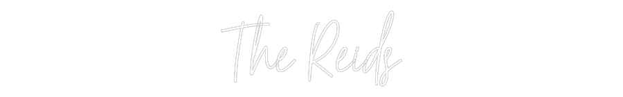 Custom Neon Text - The Reids