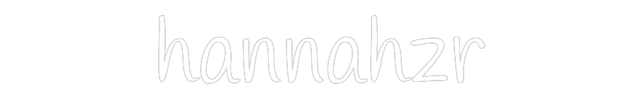 Custom Neon Text - hannahzr