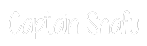 Custom Neon Text - Captain Snafu