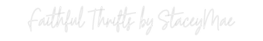 Custom Neon Text - Faithful Thri...