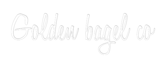 Custom Neon Text - Golden bagel ...