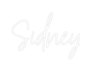 Custom Neon Text - Sidney