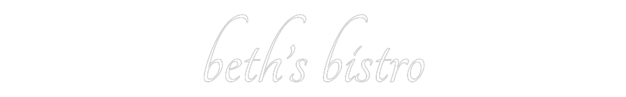 Custom Neon Text - beth’s bistro