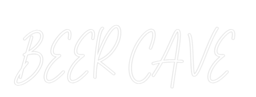 Custom Neon Text - BEER CAVE