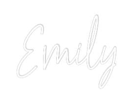Custom Neon Text - Emily