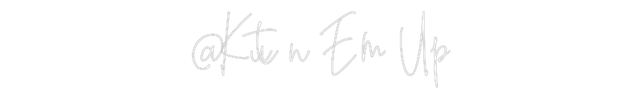 Custom Neon Text - @Kutn Em Up