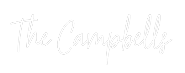 Custom Neon Text - The Campbells