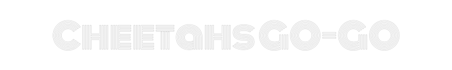 Custom Neon Text - Cheetahs GO-GO