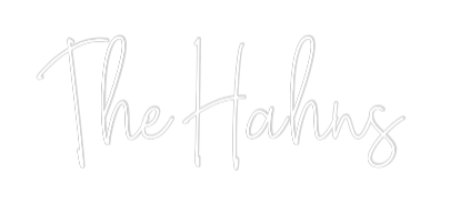 Custom Neon Text - The Hahns