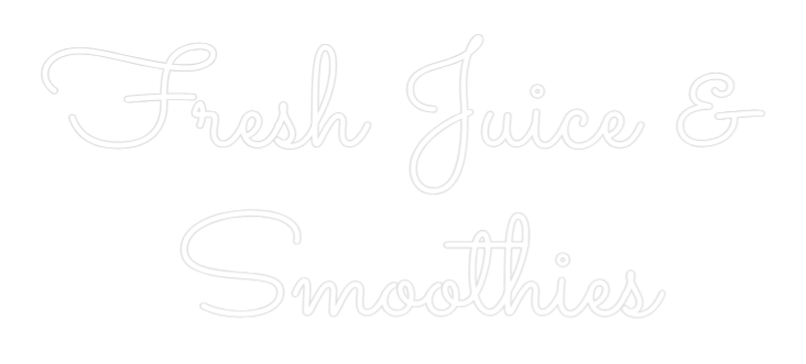 Custom Neon Text - Fresh Juice &...