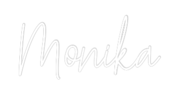 Custom Neon Text - Monika