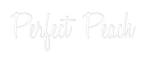 Custom Neon Text - Perfect Peach