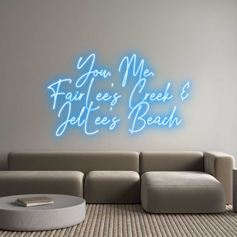 Custom Neon Text - You, Me, 
Fa...