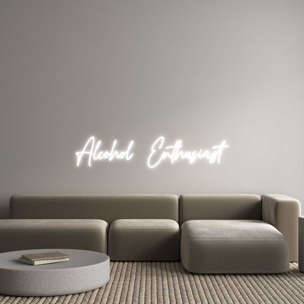 Custom Neon Text - Alcohol  Enth...