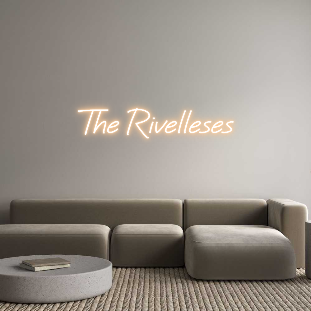 Custom Neon Text - The Rivelleses