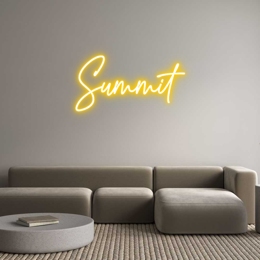 Custom Neon Text - Summit