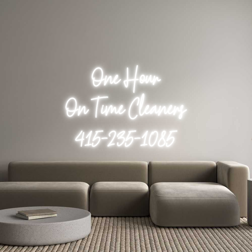 Custom Neon Text - One Hour
On ...