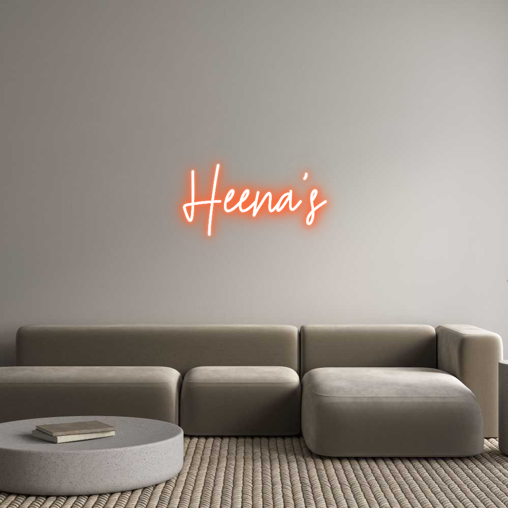 Custom Neon Text - Heena's